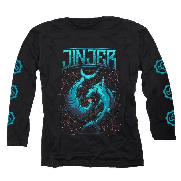 Officially Licensed Jinjer 'Pisces' Softstyle Unisex Black Longsleeve