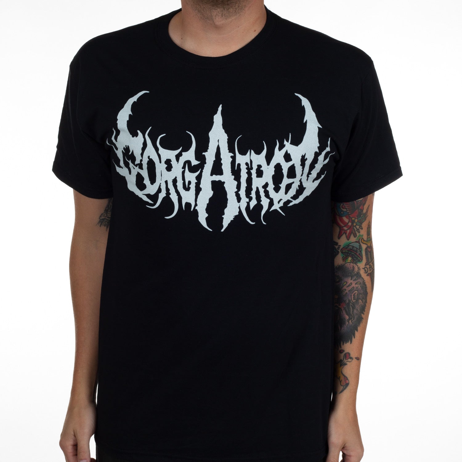 Officially Licensed Gorgatron One - Sided Black Logo T - Shirt